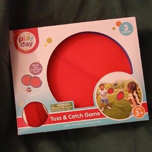 Play Day Red Toss & Catch Game for Kids